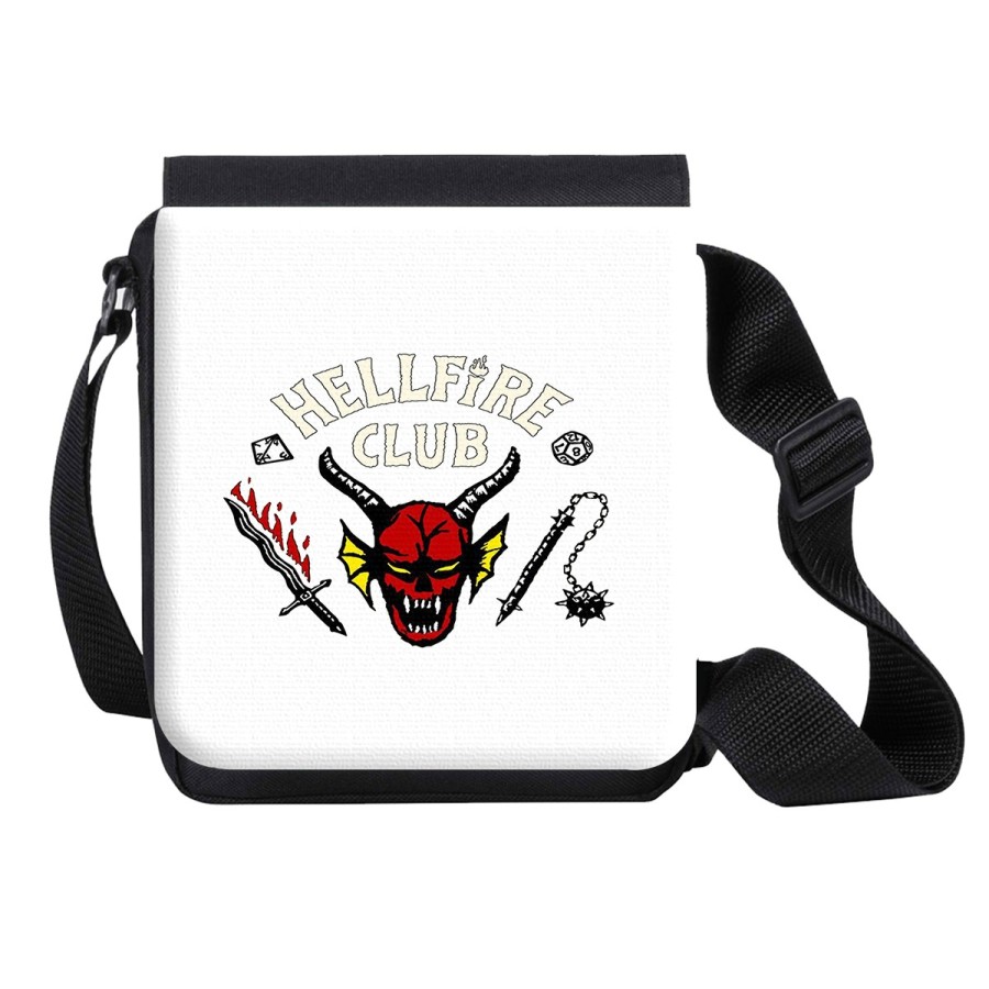 BANDOLERA PEQUEÑA hellfire club fuego infernal grupo rol bolso personalizada