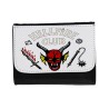 BILLETERA BILLETERO hellfire club fuego infernal grupo rol unisex negro monedero