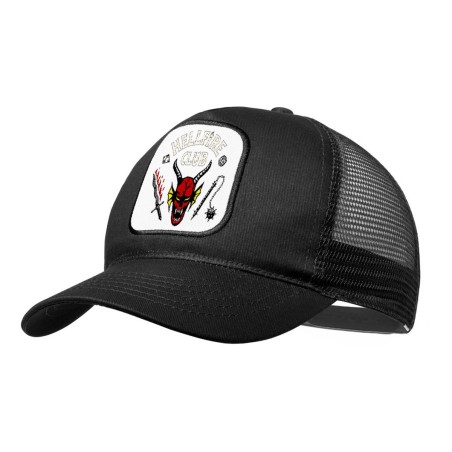 GORRA NEGRA CON REJILLA hellfire club fuego infernal grupo rol moda deporte