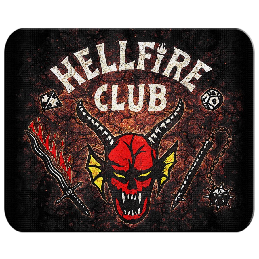 ALFOMBRILLA club fuego infernal rol hellfire dados juego mesa pc raton personalizada