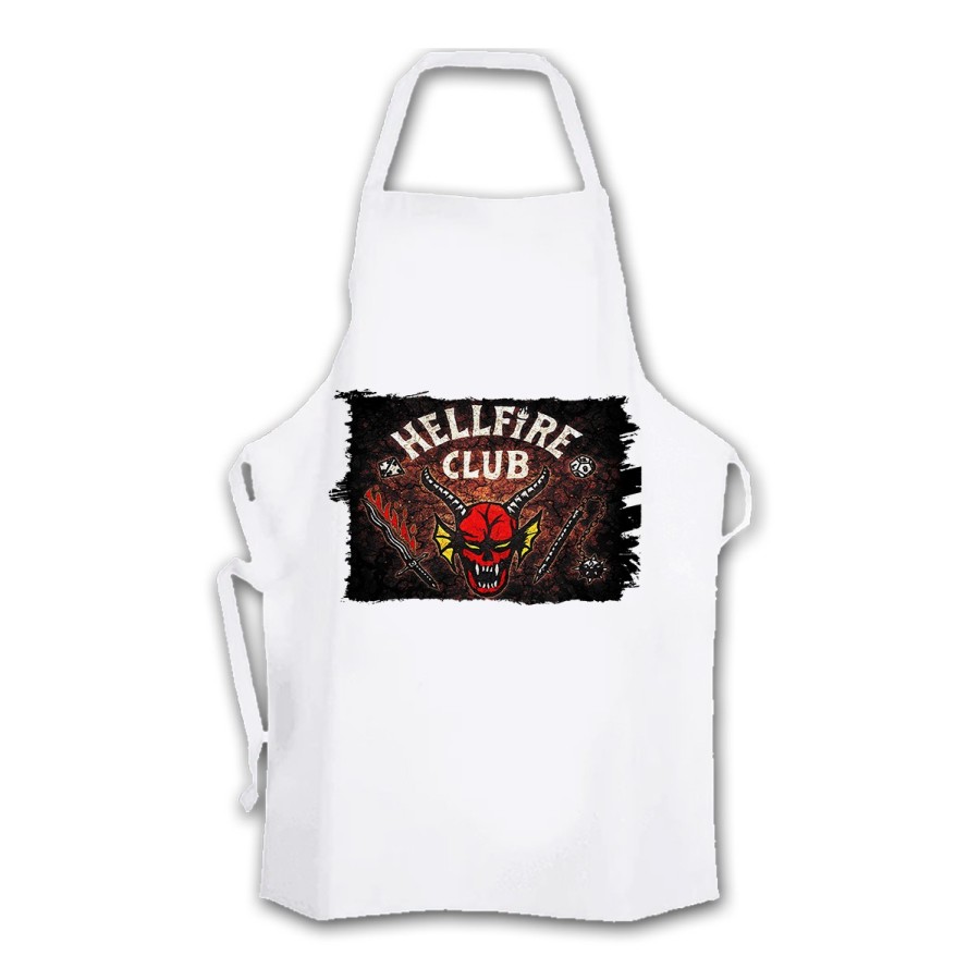 DELANTAL club fuego infernal rol hellfire dados juego mesa cocina personalizado