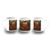 TAZA FOTOLUMINISCENTE club fuego infernal rol hellfire dados juego mesa BRILLA OSCURIDAD