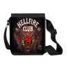 BANDOLERA PEQUEÑA club fuego infernal rol hellfire dados juego mesa bolso personalizada