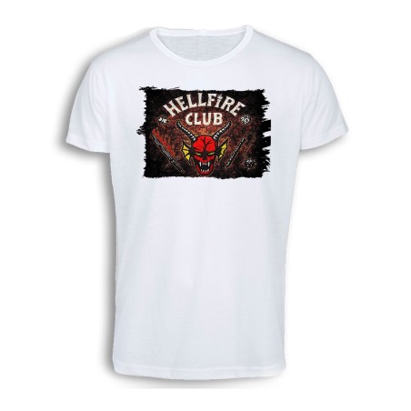 CAMISETA TACTO ALGODÓN club fuego infernal rol hellfire dados juego mesa cómoda personalizada