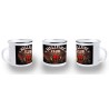 TAZA METALICA club fuego infernal rol hellfire dados juego mesa metal personalizada
