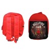 PACK MOCHILA ROJA Y ESTUCHE club fuego infernal rol hellfire dados juego mesa material escolar