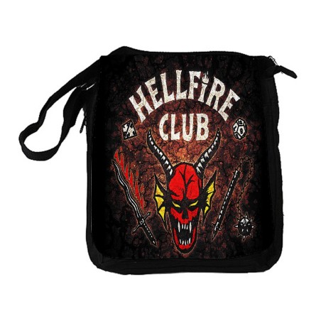 BANDOLERA REPORTERO MEDIANA BOLSO club fuego infernal rol hellfire dados juego mesa bolsa mochila hombro