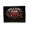 BILLETERA BILLETERO club fuego infernal rol hellfire dados juego mesa unisex negro monedero