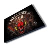 PANEL FOTOGRÁFICO DECORATIVO club fuego infernal rol hellfire dados juego mesa cuadro acabado brillante elegante pared