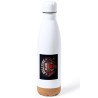 BIDON 750 ML ACERO INOXIDABLE ADORNO DE CORCHO club fuego infernal rol hellfire dados juego mesa tapon botella