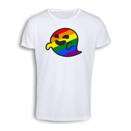 CAMISETA TACTO ALGODÓN GAYSPER FANTASMA ORGULLO GAY MEME cómoda personalizada