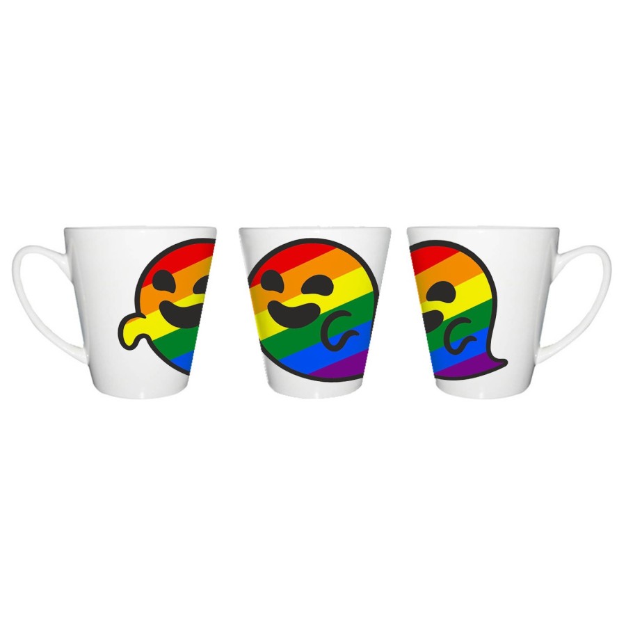 TAZA CÓNICA GAYSPER FANTASMA ORGULLO GAY MEME conica personalizada