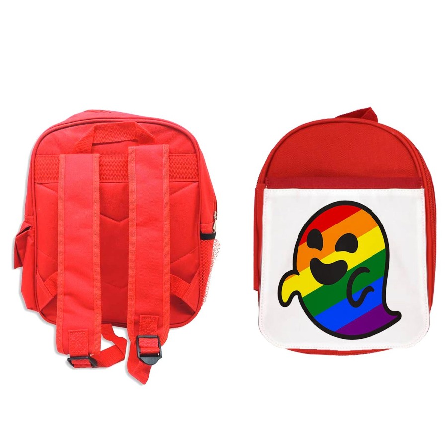 MOCHILA ROJA GAYSPER FANTASMA ORGULLO GAY MEME escolar personalizado