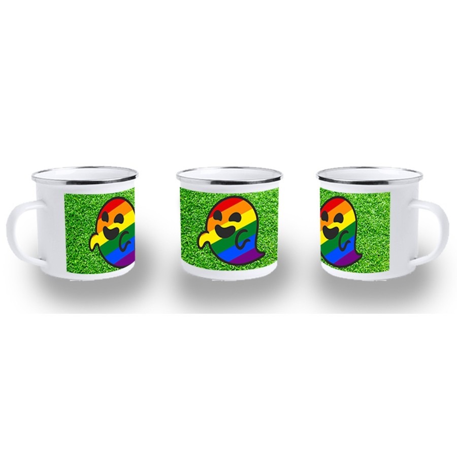 TAZA METALICA GAYSPER FANTASMA ORGULLO GAY MEME metal personalizada