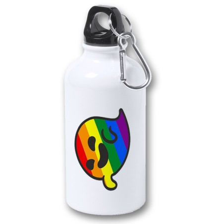 BIDON 400ML METALICO GAYSPER FANTASMA ORGULLO GAY MEME para viaje y deporte