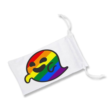 FUNDA BOLSA MULTIUSOS GAYSPER FANTASMA ORGULLO GAY MEME gafas dados rol personalizada color