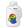 BIDON CRISTAL CON FUNDA SOFT SHELL GAYSPER FANTASMA ORGULLO GAY MEME tapon seguridad botella