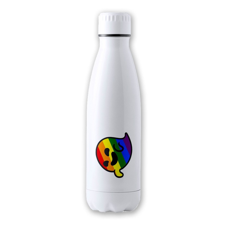 BIDON 700 ML ACERO INOXIDABLE GAYSPER FANTASMA ORGULLO GAY MEME tapon seguridad botella