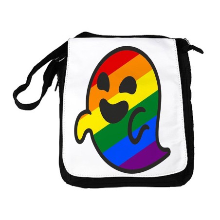 BANDOLERA REPORTERO MEDIANA BOLSO GAYSPER FANTASMA ORGULLO GAY MEME bolsa mochila hombro