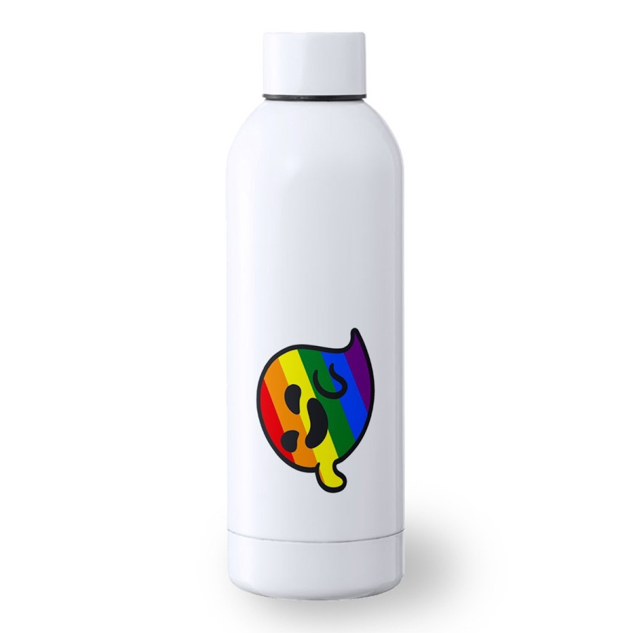 BIDON 500 ML ACERO INOXIDABLE GAYSPER FANTASMA ORGULLO GAY MEME deporte deportivo botella senderismo