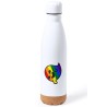 BIDON 750 ML ACERO INOXIDABLE ADORNO DE CORCHO GAYSPER FANTASMA ORGULLO GAY MEME tapon botella