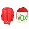 MOCHILA ROJA LOGO PARTIDO VOX DERECHA POLITICA escolar personalizado