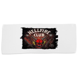 TOALLA GIMNASIO GYM ABSORBENTE club fuego infernal rol hellfire dados juego mesa suave con bolsita