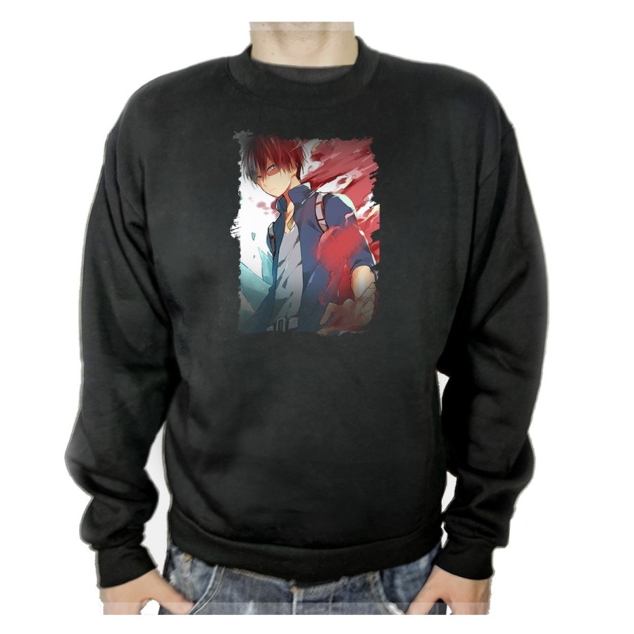 SUDADERA NEGRA MY HERO ACADEMIA KISHOTO adulto poliester algodón personalizada