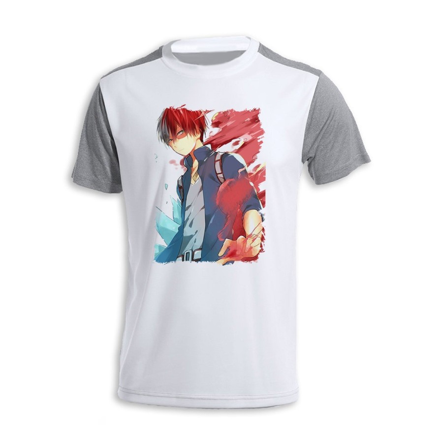 CAMISETA DISEÑO BICOLOR MY HERO ACADEMIA KISHOTO personalizada