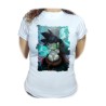 CAMISETA MUJER goku bebe bola de dragon z moda personalizada