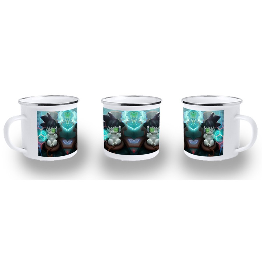 TAZA METALICA goku bebe bola de dragon z metal personalizada
