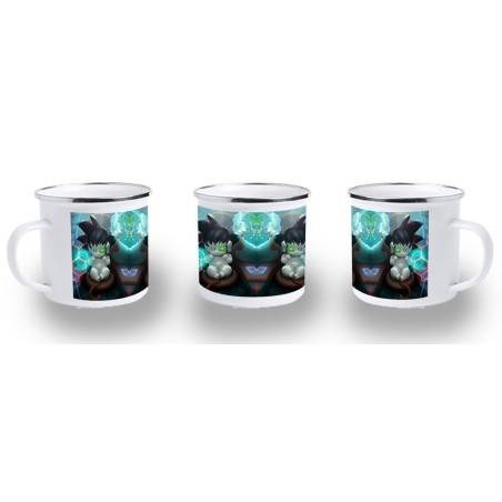 TAZA METALICA goku bebe bola de dragon z metal personalizada