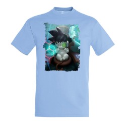 CAMISETA AZUL CIELO goku...