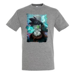 CAMISETA GRIS MEZCLA goku...
