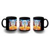 TAZA COMPLETAMENTE NEGRA GOKU CHICO BOLA DE DRAGON NUBE personalizada