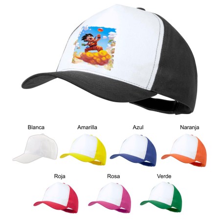 GORRA COLORES GOKU CHICO BOLA DE DRAGON NUBE color personalizada