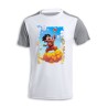 CAMISETA DISEÑO BICOLOR GOKU CHICO BOLA DE DRAGON NUBE personalizada