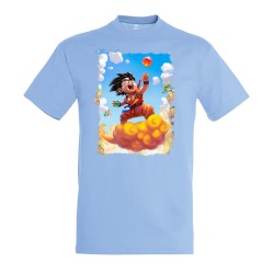CAMISETA AZUL CIELO GOKU...