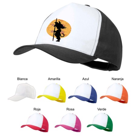 GORRA COLORES bola de dragon goku chico pequeño color personalizada