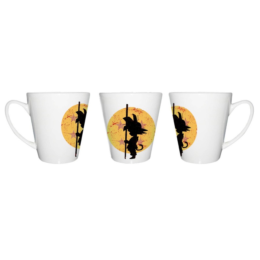 TAZA CÓNICA bola de dragon goku chico pequeño conica personalizada