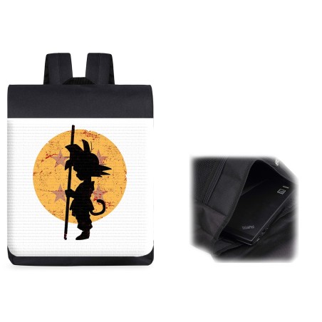 PACK MOCHILA Y ESTUCHE bola de dragon goku chico pequeño material escolar
