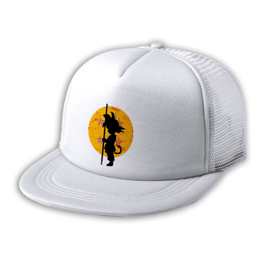 GORRA 5 PANELES REDECILLA TRASERA bola de dragon goku chico pequeño estilo rapero