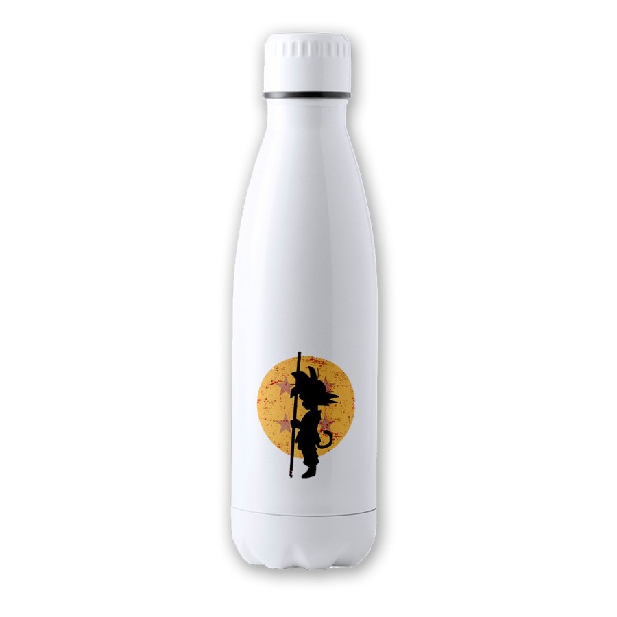 BIDON 700 ML ACERO INOXIDABLE bola de dragon goku chico pequeño tapon seguridad botella