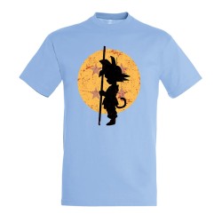 CAMISETA AZUL CIELO bola de dragon goku chico pequeño moda verano personalizada