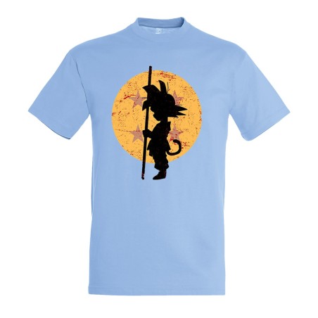 CAMISETA AZUL CIELO bola de dragon goku chico pequeño moda verano personalizada
