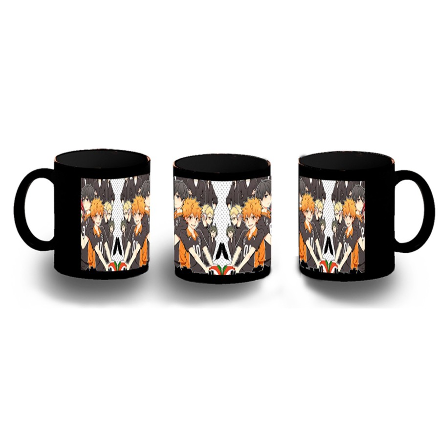 TAZA COMPLETAMENTE NEGRA HAIKYUU TO THE TOP personalizada