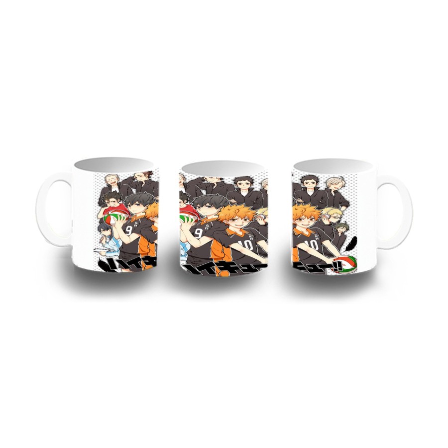 TAZA DE PLASTICO HAIKYUU TO THE TOP niños personalizada