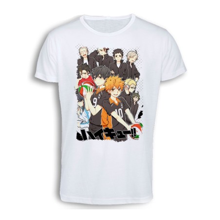 CAMISETA TACTO ALGODÓN HAIKYUU TO THE TOP cómoda personalizada