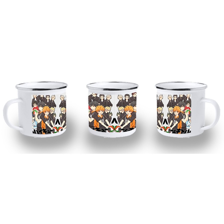 TAZA METALICA HAIKYUU TO THE TOP metal personalizada