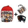 PACK MOCHILA ROJA Y ESTUCHE HAIKYUU TO THE TOP material escolar